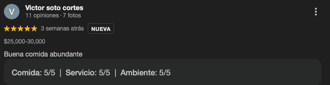 Recomendación de cliente