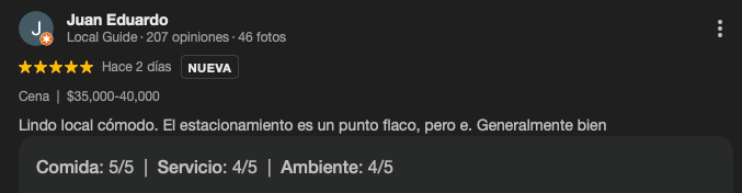 Recomendación de cliente
